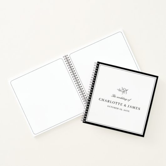 Minimalistisch grensdebiet notitieboek (Binnen)