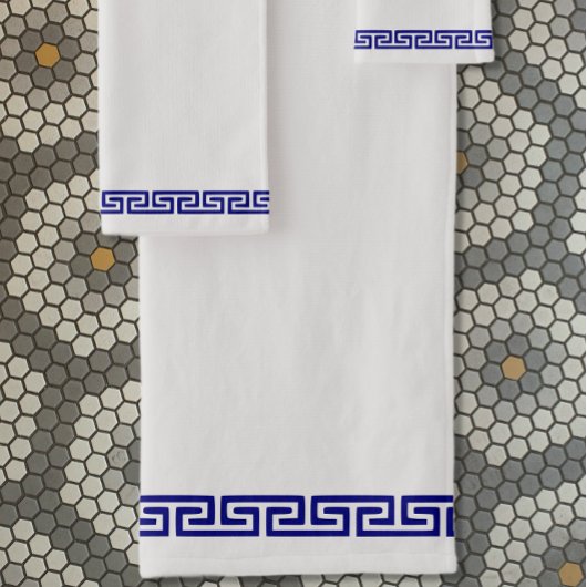 Minimalistisch Grieks patroon  III Bad Handdoek