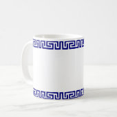 Minimalistisch Grieks Patroon  IV Koffiemok (Voorkant links)