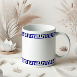 Minimalistisch Grieks Patroon  IV Koffiemok