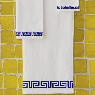 Minimalistisch Grieks Patroon  VI Bad Handdoek