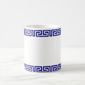 Minimalistisch Grieks Patroon  VI Koffiemok (Center)