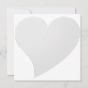 Minimalistisch grijs groot hart Modern elegant sch