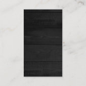 Minimalistisch grijs hout Modern Plain Professiona Visitekaartje (Achterkant)
