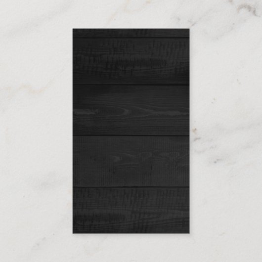 Minimalistisch grijs hout Modern Plain Professiona Visitekaartje (Achterkant)
