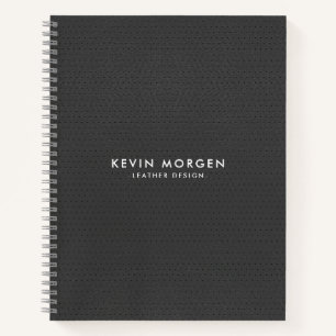 Minimalistisch grijs  kunstleer notitieboek