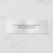 Minimalistisch grijs licht Visitekaartje (Achterkant)