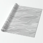 Minimalistisch grijs marmer cadeaupapier (Uitgerold)