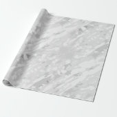 Minimalistisch grijs marmer inpakpapier (Uitgerold)