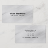 Minimalistisch grijs Visitekaartje met achtergrond (Voorkant / Achterkant)