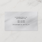 Minimalistisch grijs Visitekaartje met achtergrond (Achterkant)