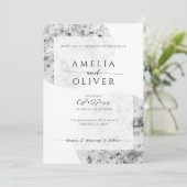 Minimalistisch grijs | Weddenschap Kaart (Staand voorkant)