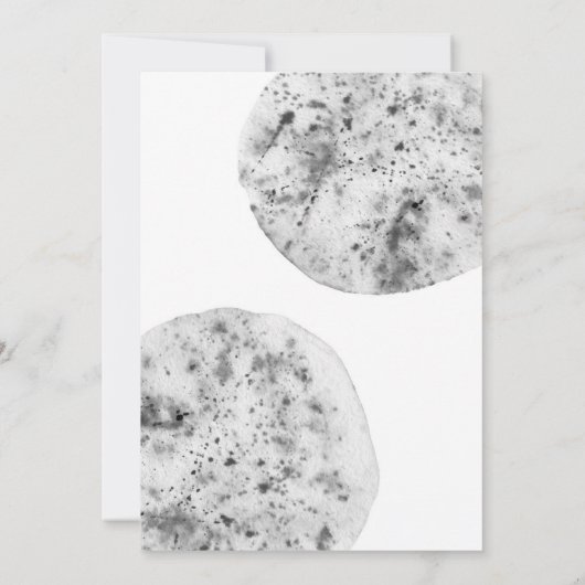 Minimalistisch grijs | Weddenschap Kaart (Achterkant)