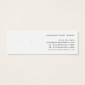 Minimalistisch Grijs Wit Logo Warm Beeldscherm Mini Visitekaartjes (Achterkant)