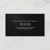 Minimalistisch grijs zwart Visitekaartje (Achterkant)