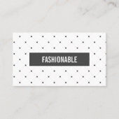 Minimalistisch/grijze balk/plusteken patroon visitekaartje (Voorkant)