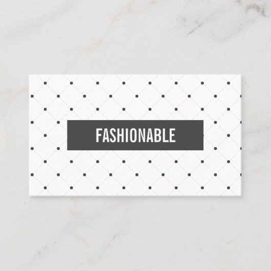 Minimalistisch/grijze balk/plusteken patroon visitekaartje (Voorkant)