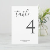 Minimalistisch grijze kalligrafietabel (Staand voorkant)