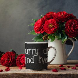 Minimalistisch grijze stoïcijn koffiemok