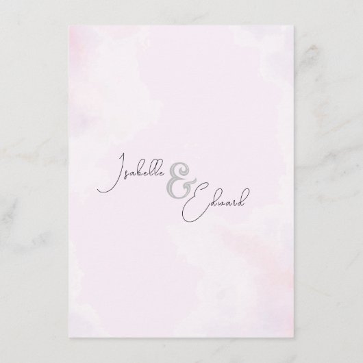 Minimalistisch grijze Waterverf vogeltak Wreater Informatiekaartje (Achterkant)