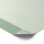 Minimalistisch groen 2 boogblos bloesem Welkom Poster (Hoek)