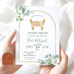 Minimalistisch groen Bar Mitzvah Kaart<br><div class="desc">Minimalistische Greenery Bar Mitzvah Hebreeuwse Jongen Uitnodiging | Sage Green Floral Bar Mitswa Uitnodiging | Hebrew Boy Religious Celebration Invitation | Joodse traditie bar mitswa uitnodiging | Jongen opgeroepen voor de Thora uitnodiging</div>