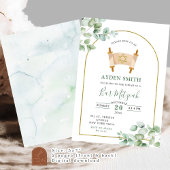 Minimalistisch groen Bar Mitzvah Kaart