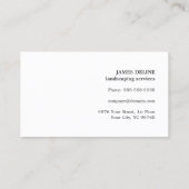 Minimalistisch groen boomlandschap visitekaartje (Achterkant)