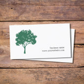 Minimalistisch groen boomlandschap visitekaartje