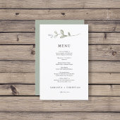 Minimalistisch groen | Botanisch wendelmenu