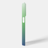 Minimalistisch groen en blauw gradiëntmonogram Case-Mate iPhone case (Achterkant / Rechts)