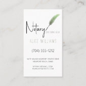 Minimalistisch groen en wit, bewegend fotoverticaa visitekaartje (Voorkant)