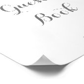 Minimalistisch groen Eucalyptus Gastenboek teken Poster (Hoek)