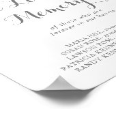 Minimalistisch groen Eucalyptus in liefdevolle her Poster (Hoek)