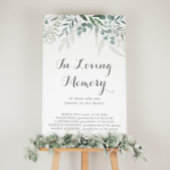 Minimalistisch groen Eucalyptus in liefdevolle her Poster