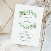 Minimalistisch groen Eucalyptus Leaves Wedding