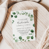 Minimalistisch groen Eucalyptus Nuestra Boda Weddi Kaart