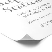 Minimalistisch groen Eucalyptus Selfie Station Tek Poster (Hoek)