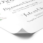 Minimalistisch groen Eucalyptus Signature Drinken Poster (Hoek)