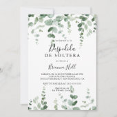 Minimalistisch groen Eucalyptus Spaans Vrijgezelle Kaart (Voorkant)