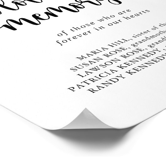 Minimalistisch groen eucalyptus ter nagedachtenis  poster (Hoek)