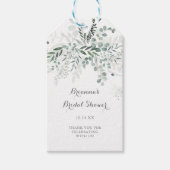 Minimalistisch groen Eucalyptus Vrijgezellenfeest Cadeaulabel (Voorkant)