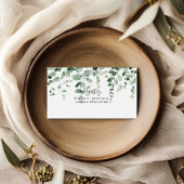 Minimalistisch Groen Eucalyptus Wedding Gift Regis Informatiekaartje