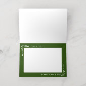 Minimalistisch groen folie wenskaart (Binnenlaag)