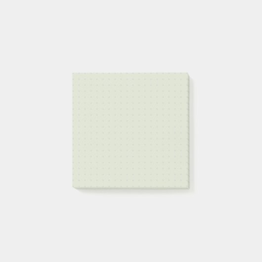 Minimalistisch groen gestippeld post-it® notes (Voorkant)