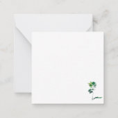 Minimalistisch Groen Handje Crafted Fern, speciaal Notitiekaartje (Achterkant)