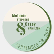 Minimalistisch groen huwelijk