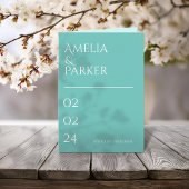 Minimalistisch groen huwelijksprogramma programma