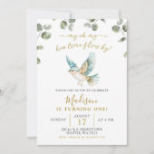 Minimalistisch groen kleine verjaardag kaart (Voorkant)