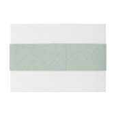 Minimalistisch groen lijntextuur, zwart script uitnodigingen wikkel (Achterkant Voorbeeld)